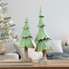 Northlight Glittered and Textured Tree Christmas Decoration - 20" - Green - 2 of 4