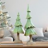 Northlight Glittered and Textured Tree Christmas Decoration - 20" - Green - image 2 of 4