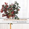 Cesicia 1PC 4 Feet Tall Artificial Ficus Tree with Nursery Pot - 3 of 4