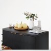 Sevobal Decorative Storage Cabinets, Self-Serve Lockers Recessed Cabinets In Kitchen and Dining Room Entrance Cabinets, Black 29.5*13.8 *29.9 - 2 of 4