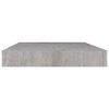 vidaXL Floating Wall Shelves 2 pcs Concrete Gray 15.7"x9.1"x1.5" MDF - 4 of 4