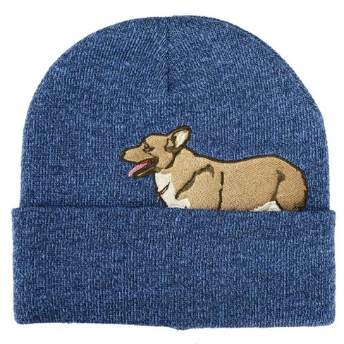 Cowboy Bebop Ein Blue Peek A Boo Marl Roll Cuffed Plain Skull Knitted  Embroidered Beanie Hat : Target