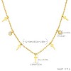Gold-Tone Cross & Cubic Zirconia Dangle Necklace, Religious-Inspired Jewelry for Women, Daily & Special Occasions - 2 of 4