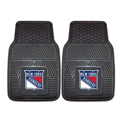 NHL New York Rangers Vinyl Car Mat Set - 2pc