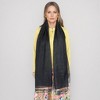 Anna-Kaci Women's Lightweight Sheer Scarf with Subtle Metallic Thread Detail Elegant Long Wrap Accessory - 2 of 4