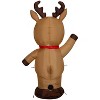 Gemmy Christmas Inflatable Reindeer, 4 ft Tall, Multi - 4 of 4