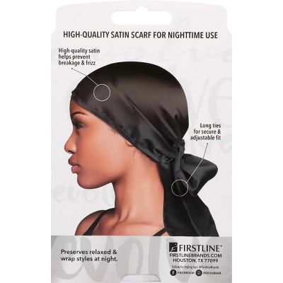 Evolve Products Satin Wrap Scarf - Black - image 2