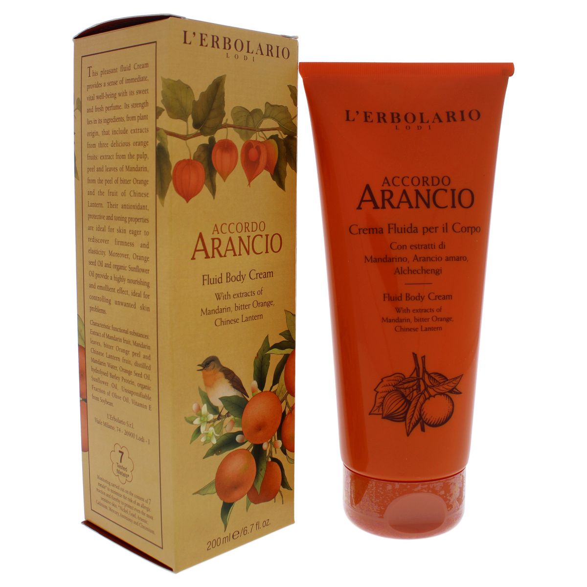 Accordo Arancio Body Cream by LErbolario for Unisex - 6.7 oz Body Cream - thumbnail 3