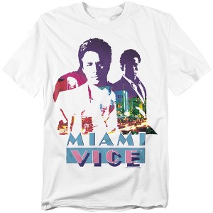 Miami Vice Crockett And Tubbs Adult T-Shirt - 1 of 4