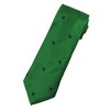 Jacob Alexander Men’s Shamrock Woven Necktie – Green - 3 of 4
