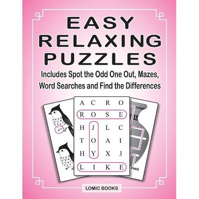 Easy Relaxing Puzzles - Large Print by  Joy Kinnest (Paperback)