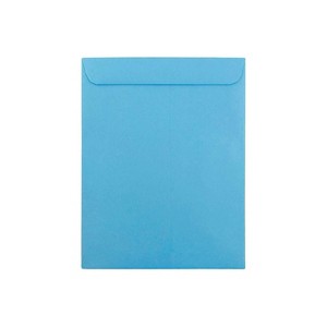 JAM Paper 10 x 13 Open End Catalog Colored Envelopes Blue Recycled 100/Pack (87725) - 1 of 4