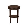 FONTOI 2-Tier Side Table, Bedside Table for Living Room Bedroom, Nightstand Bottom Shelf for Books Plants Decor, Espresso, 17.25"*22.75"*17.25" - 4 of 4