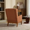 CAVINAS Modern Accent Chair with High Back Upholstered Armchair Single Sofa Chair with Wood Legs - 4 of 4