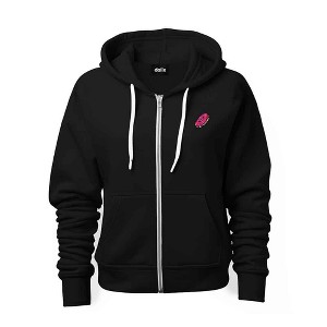 Dalix Donut Embroidered Hoodie Fleece Sweatshirt Zip Front Mens - 1 of 4