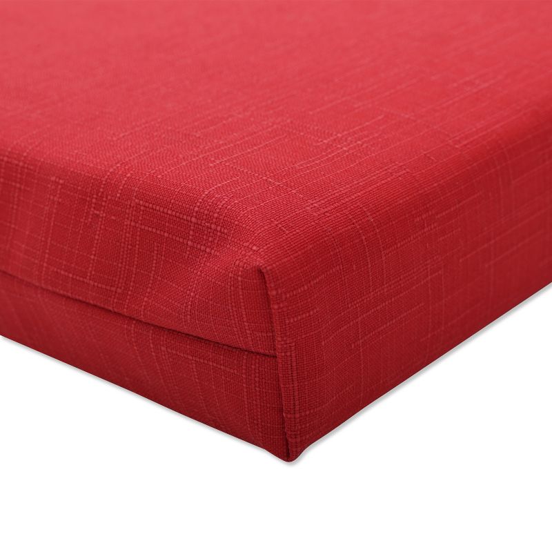 45&#34; x 18&#34; Outdoor/Indoor Bench Cushion Splash Flame Red - Pillow Perfect, 3 of 10