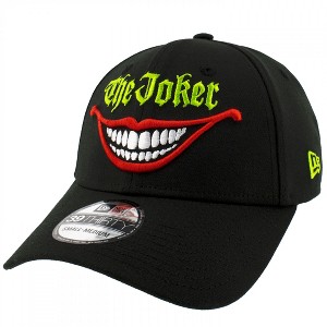 Adult The Joker Smile Logo Black Colorway New Era 39Thirty Fitted Hat - 1 of 4