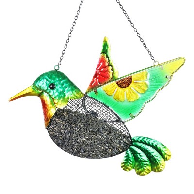 18" Resin Pellet Basket Hummingbird Bird Feeder - Exhart