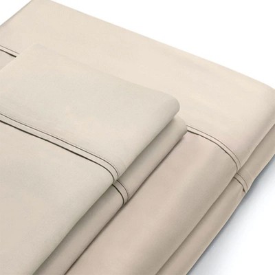 Sleepgram Sand King Bamboo Viscose Bed Sheet Set