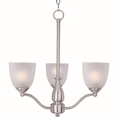Maxim Lighting Stefan 3 - Light Chandelier in  Satin Nickel
