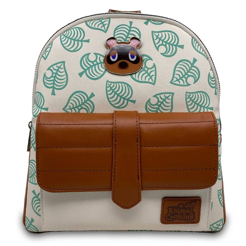 Nintendo Animal Crossing 11&#34; Mini Backpack - Tom Nook/Leaf, 1 of 12
