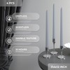 12 inch Taper Candles Set of 4 - Dripless and Smokeless Candle Unscented - Slow Burning Candle Sticks - 3 of 4
