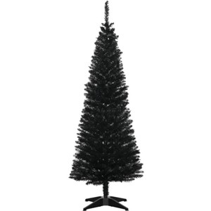 TopComfy Christmas Tree Stands Artificial Christmas Tree with Realistic Branches Christmas Interior Decor for Living Room, Black, 33.49"*5.91"*6.7" - 1 of 4