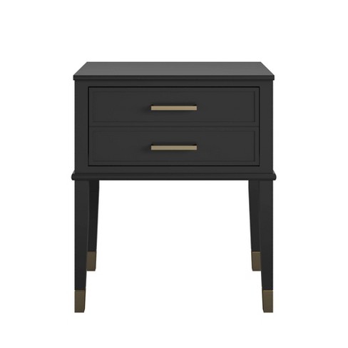 Eily Night Stand Bedside Table with Drawer Wooden Side Tables Bedroom Night  Stands for Bedrooms Small Nightstand End Table Black