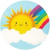 Blue Panda 1000 Piece Rainbow, Cloud, and Sunshine Sticker Roll for Kid's Birthday Party Favors Gift, 8 Smiley Face Designs, 1.5 In - 4 of 4