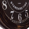 Pocket Watch Wall Clock Distressed Iron - Yosemite Home Decor: Vintage-Inspired, Quartz Movement, Indoor Use - 2 of 4
