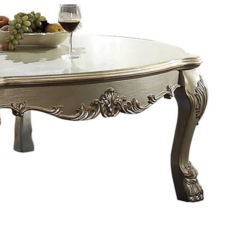 54&#34; Dresden Ii Coffee Table Gold Patina/Bone - Acme Furniture, 6 of 10