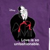 Men's - Disney Villains - Cruella De Vil Love Unfasionable Short Sleeve Graphic T-Shirt - 2 of 4