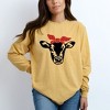 Simply Sage Market Women's Cow and Bandana Long Sleeve Garment Dyed Tee - 2 of 3