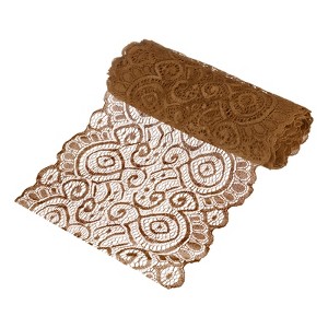 Unique Bargains Elastic Lace Fabric Ribbon Stretchy Trim Pattern for Bridal Wedding 1 Pc - 1 of 4