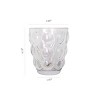 Slickblue Unique Big Bubbles Drinking Glasses Set - 9oz, Amber/Clear, Set of 6 - 3 of 3