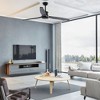 Famapy 59-Inch 3-Blade Solid Wood Ceiling Fan with 2 Downrods Timer 6 Speed Sotting Air Circulator Year-Round Comfort for Indoor/Outdoor - 3 of 4