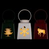 Northlight LED Lighted Tree, Snowflake and Reindeer Christmas Candle Lanterns - 8" - Set of 3 - 3 of 4