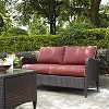 HomeStock Kiawah Outdoor Wicker Loveseat - 2 of 4