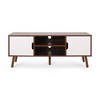 Chic Crate - Mid-Century Modern 3-Drawer Faux Wood Cabinet with Splayed Pine Legs - 2 of 4