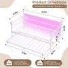 Twin Daybed with Trundle, Day Bed with Charging Station & LED Lights - 2 of 4