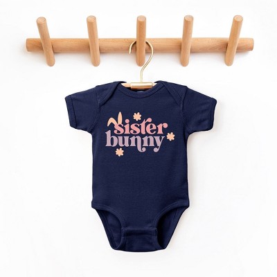 The Juniper Shop Sister Bunny Baby Bodysuit