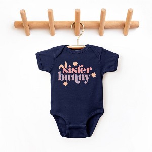 The Juniper Shop Sister Bunny Baby Bodysuit - 1 of 2