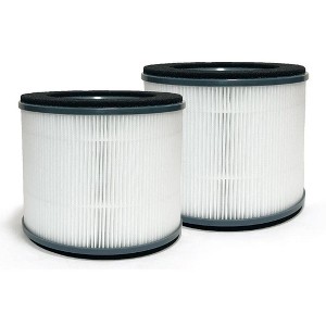Nispira AP-T10 AP-T10FL 3-In-1 Activated Carbon True HEPA Filter Replacement For Homedics Air Purifier AP-T10-BK AP-T10-WT, 2 Pack - 1 of 4
