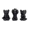 Sagebrook Home Set of 3 Polyresin Yoga Elephant Figurines - Contemporary Table Decor For Home, Office, Yoga Studio, Spa - image 2 of 4