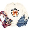 Simply Sage Market Coquette Orange Bow Pumpkin Season Garment Dyed Long Sleeve - 3 of 4