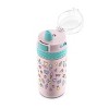 Ello 12oz Stainless Steel Ride Kids' Water Bottle Pink : Target