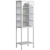 Yinvani 5-Tier Cube Bookshelf Storage Cabinet with 3 Adjustable Shelves - 2 of 4