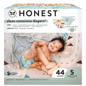 The Honest Company Clean Conscious Disposable Diapers - Be Hoppy & Pickle Up - 1 of 4