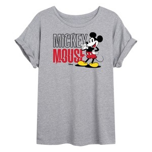Women's - Disney - Mickey Mouse Oversized Graphic T-Shirt - 1 of 4