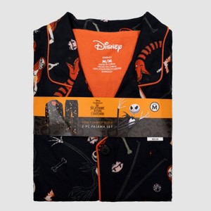Men's NBC Halloween 2pc Sleep Pajama Set - Black - 1 of 3